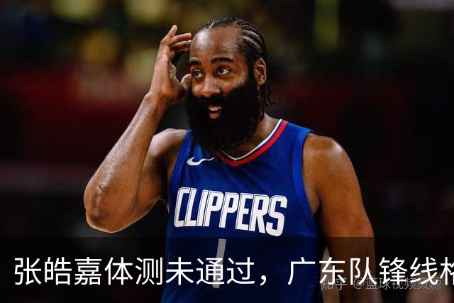 张皓嘉体测未通过，广东队锋线格局改变，名单居然有王哲林阿不都